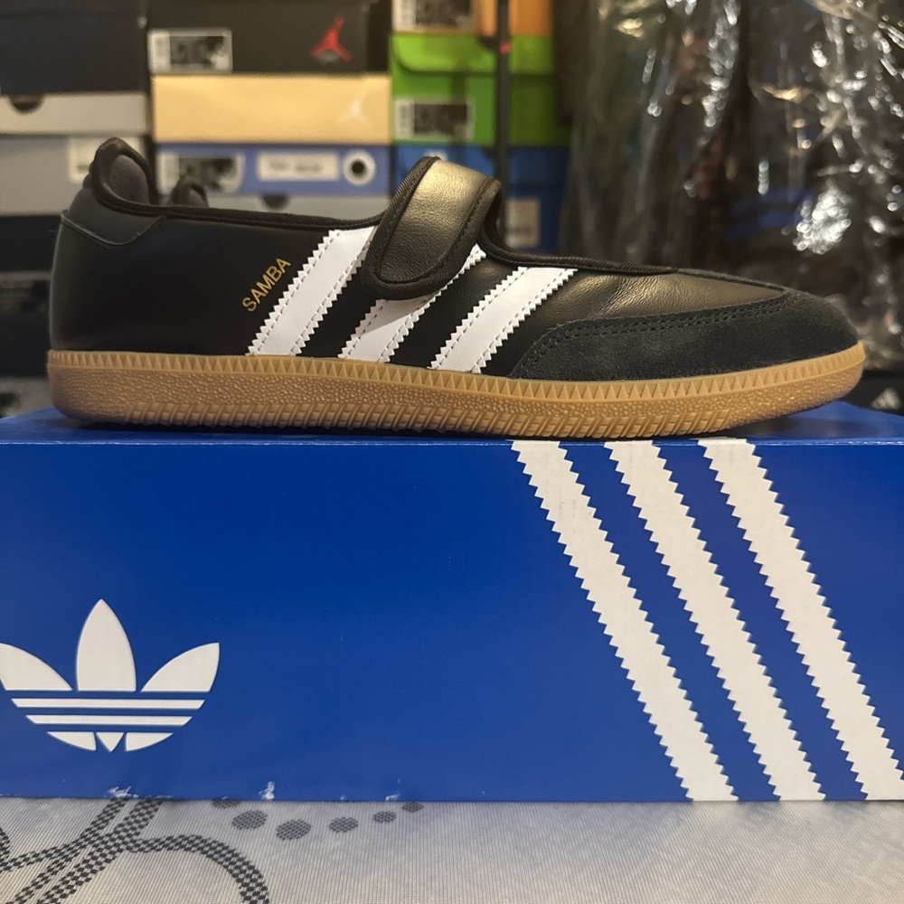 Adidas Samba Black Leather Sneakers - Picture 3 of 8